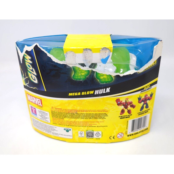 Heroes of Goo Jit Zu Marvel Glow Surge Glows in the Dark Mega Glow Hulk by Moose - Picture 2 of 4